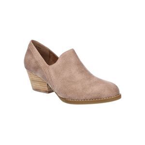 BELLA VITA Womens Beige Nakia Round Toe Stacked Heel Slip On Shootie 9.5 M
